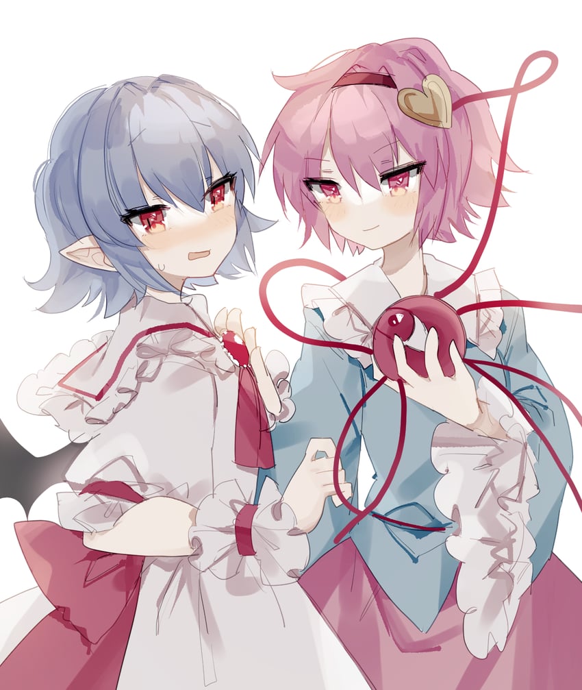 remilia scarlet and komeiji satori (touhou) drawn by sorani_(kaeru0768)