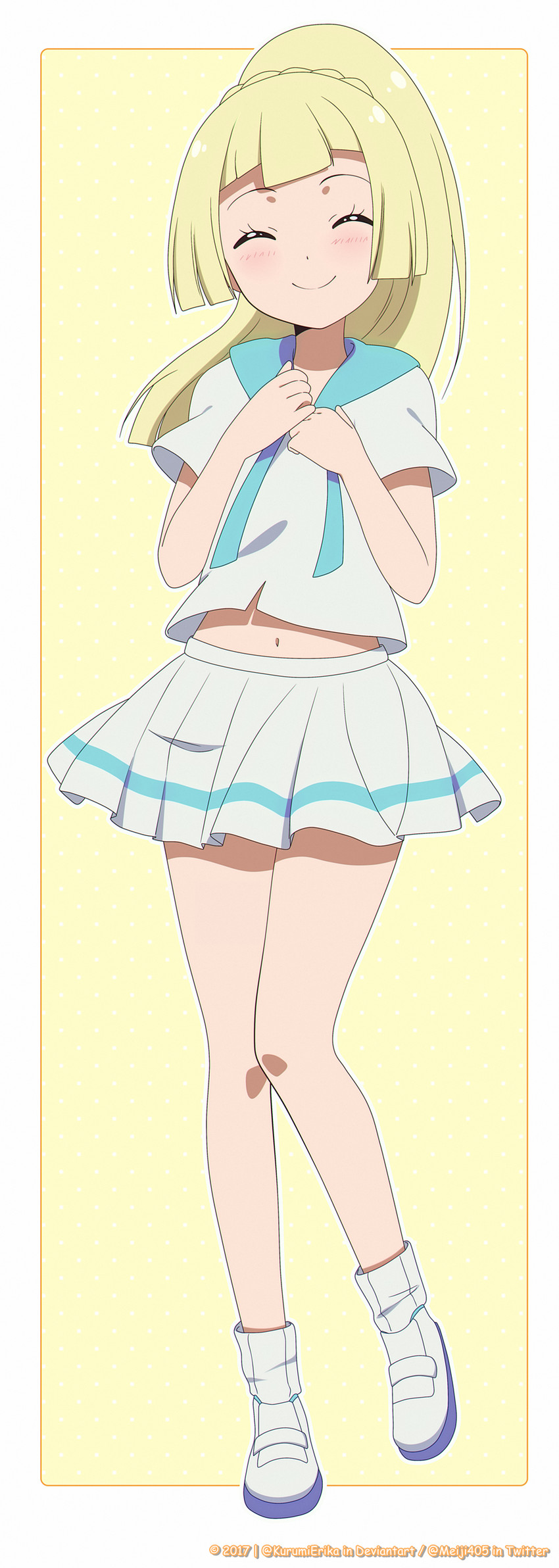 lillie (pokemon and 1 more) drawn by meiji_(kurumierika)