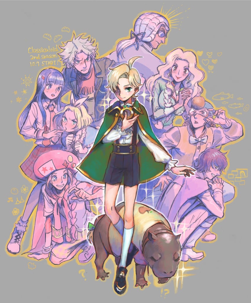 ludwig van beethoven, wolfgang amadeus mozart, franz schubert, frederic chopin, franz liszt, and 5 more (classicaloid) drawn by gumiuchi