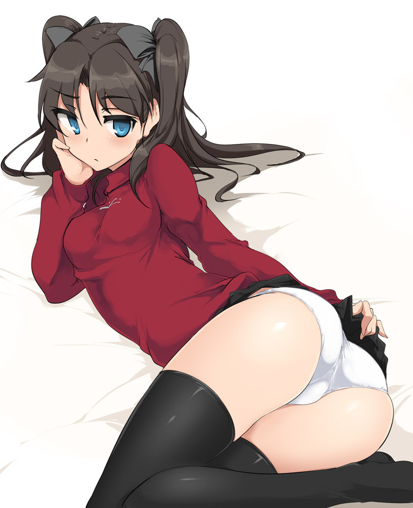 tohsaka rin (fate and 1 more) drawn by momio
