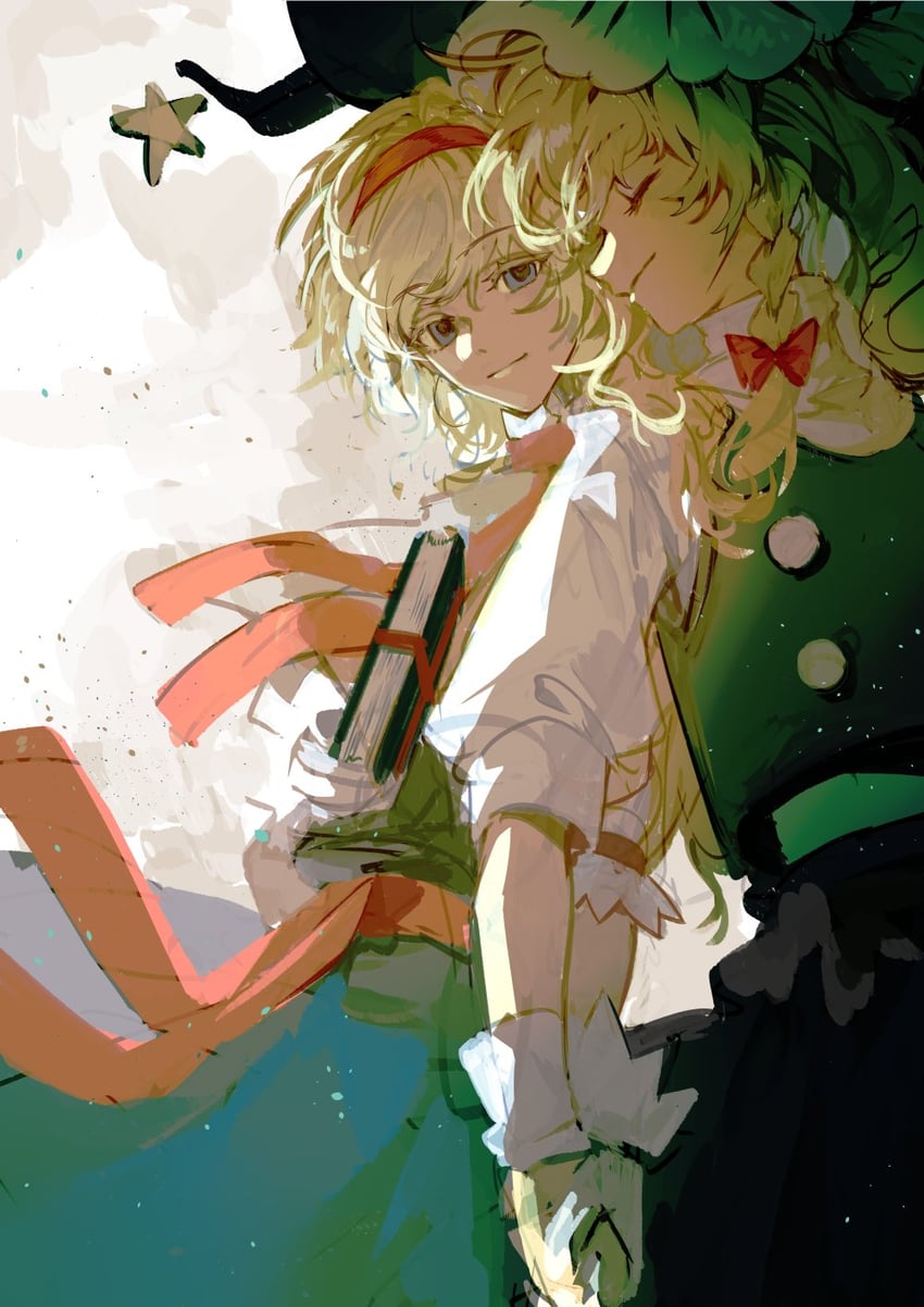 kirisame marisa and alice margatroid (touhou) drawn by xian_qishui