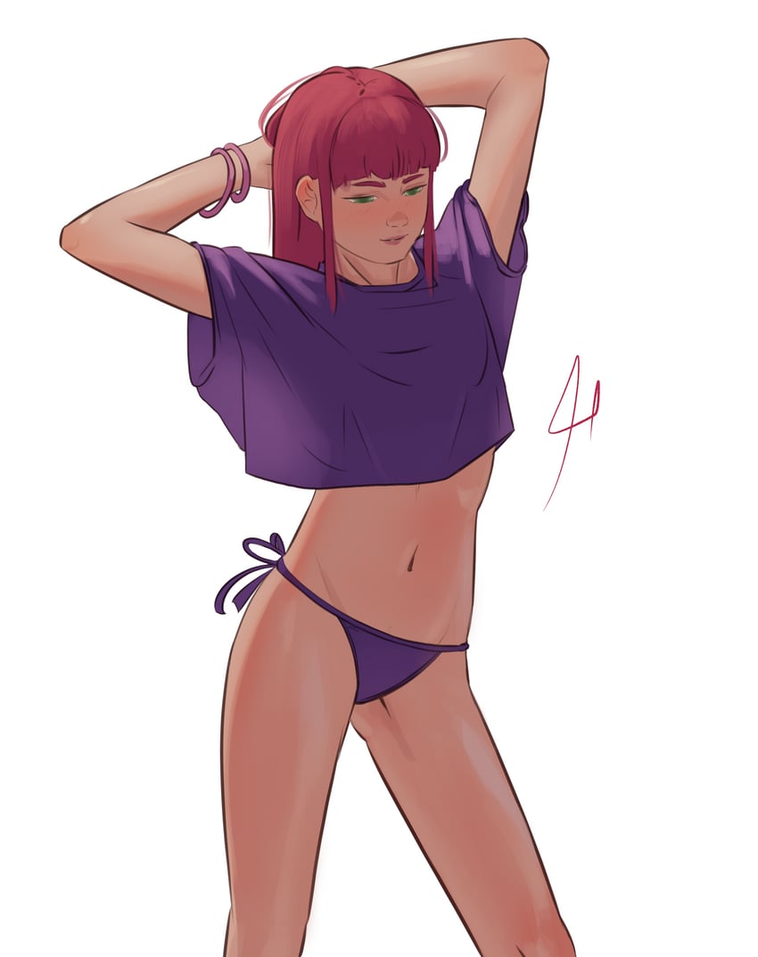 starfire (dc comics and 1 more) drawn by palmors