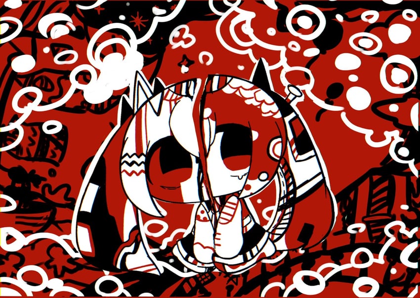 hatsune miku (vocaloid and 1 more) drawn by agpgwm