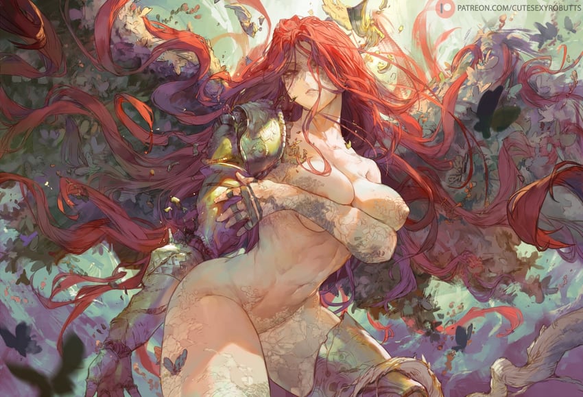 malenia blade of miquella and malenia goddess of rot (elden ring) drawn by cutesexyrobutts