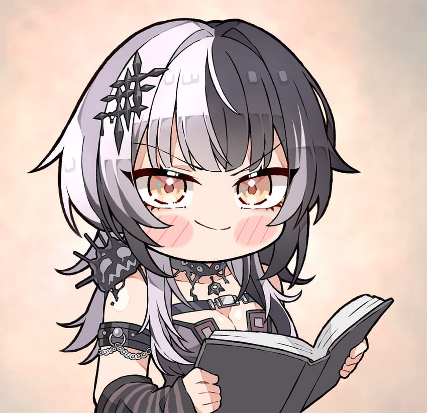 shiori novella and yorick (hololive and 1 more) drawn by kukie-nyan