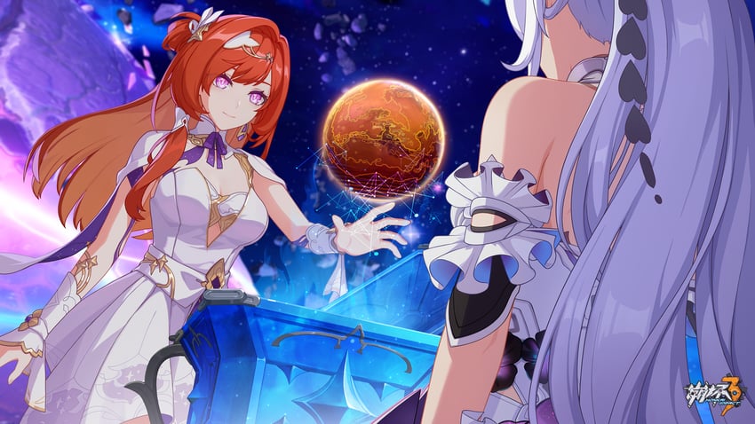 kiana kaslana, senadina, and cocoon of finality (honkai and 1 more)