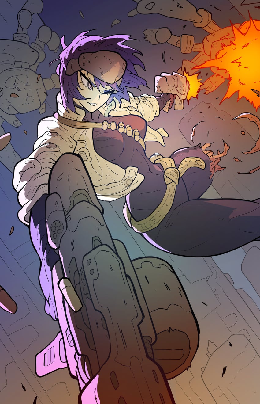 kusanagi motoko (ghost in the shell) drawn by taojinn015