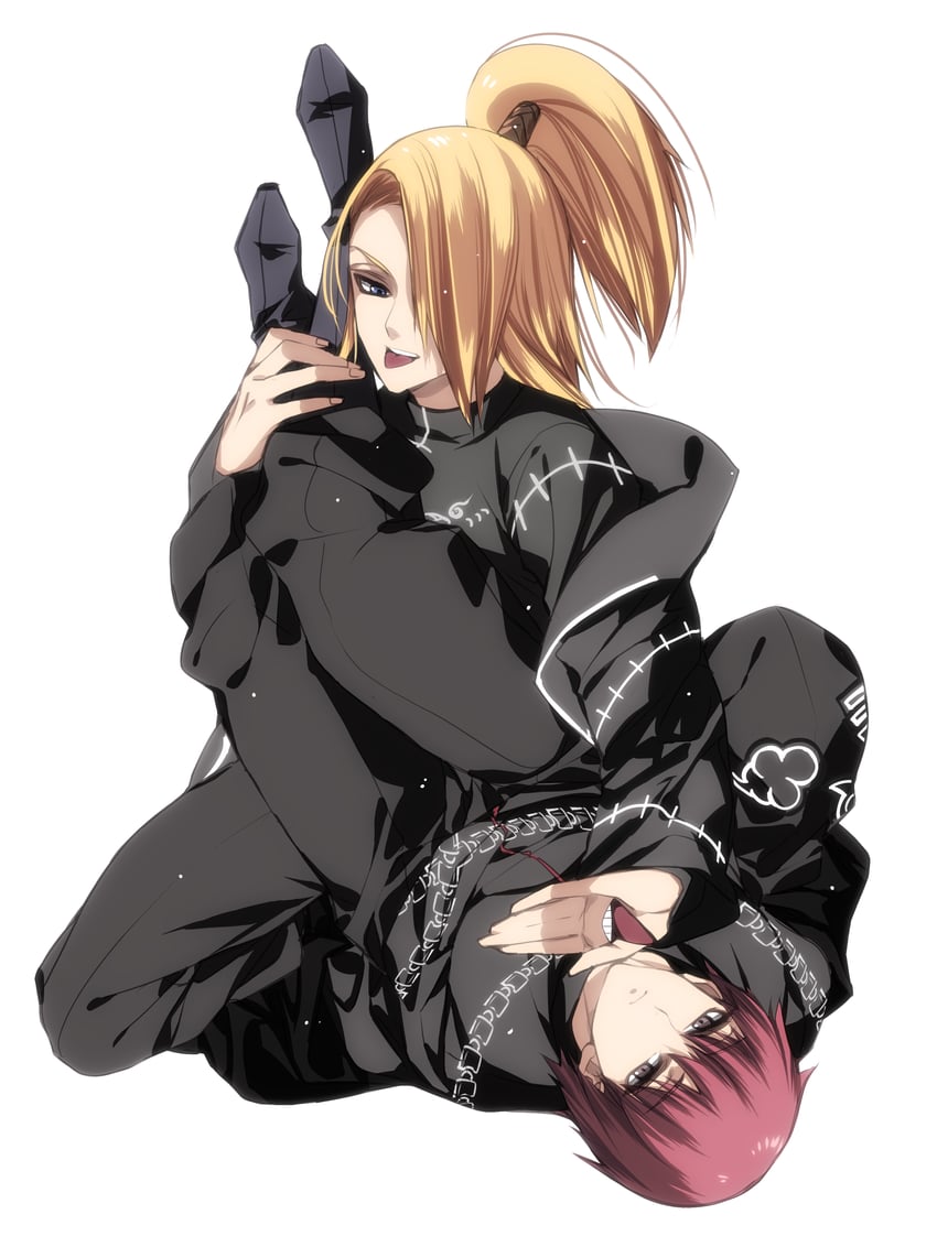 deidara and sasori (naruto and 1 more) drawn by misteor