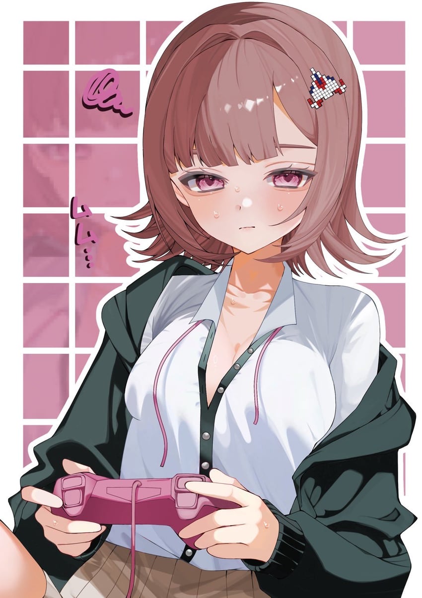 nanami chiaki (danganronpa and 2 more) drawn by sa_bu_ibo