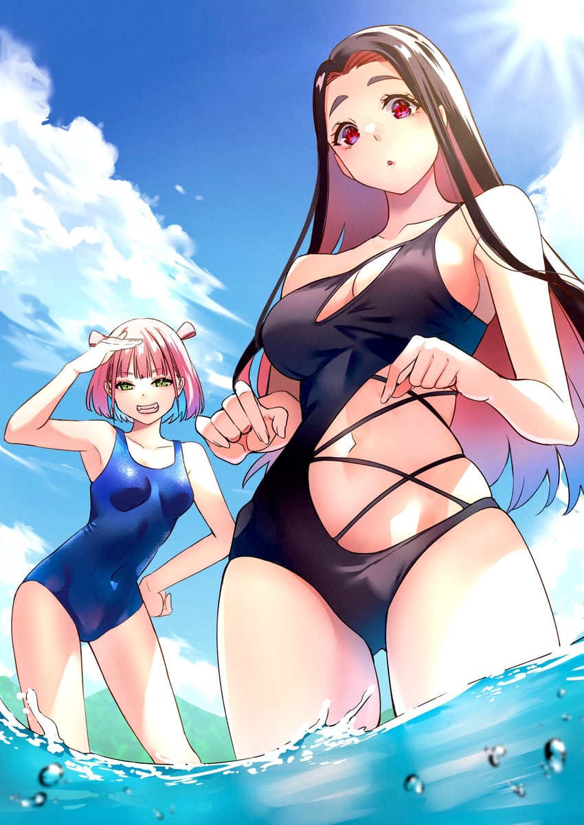 sayamagaoka chiyo and hongou miyuki (sawaranaide kotesashi-kun) drawn by shinjou_takuya