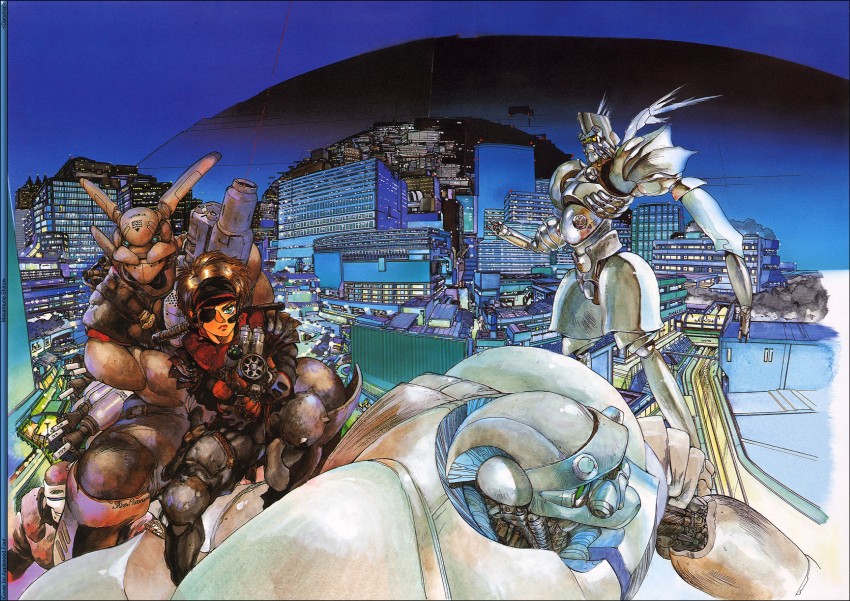 deunan knute and briareos hecatonchires (appleseed and 1 more) drawn by shirow_masamune