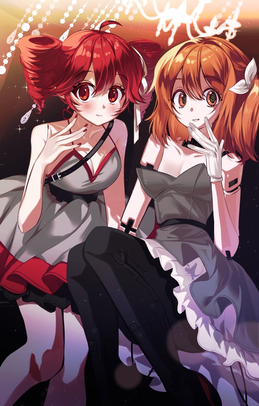 kasane teto and adachi rei (utau and 2 more) drawn by kaka_ka_k