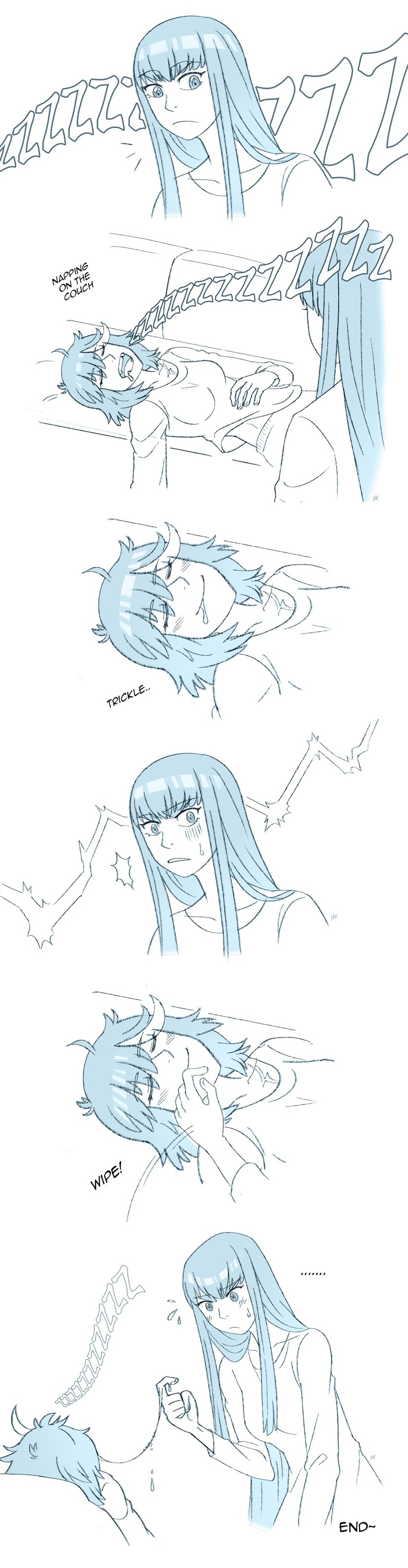 matoi ryuuko and kiryuuin satsuki (kill la kill) drawn by herokick