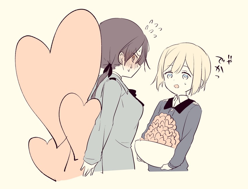 erica hartmann and gertrud barkhorn (world witches series and 1 more) drawn by kodamari