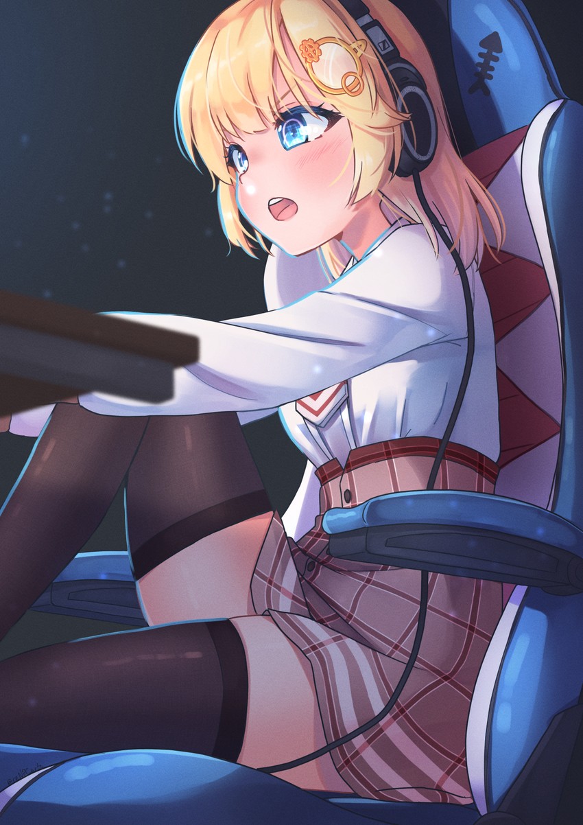 watson amelia (hololive and 1 more) drawn by kiirokuma