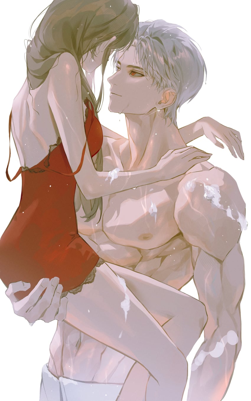 protagonist and sylus (love and deepspace) drawn by youliveinpluto