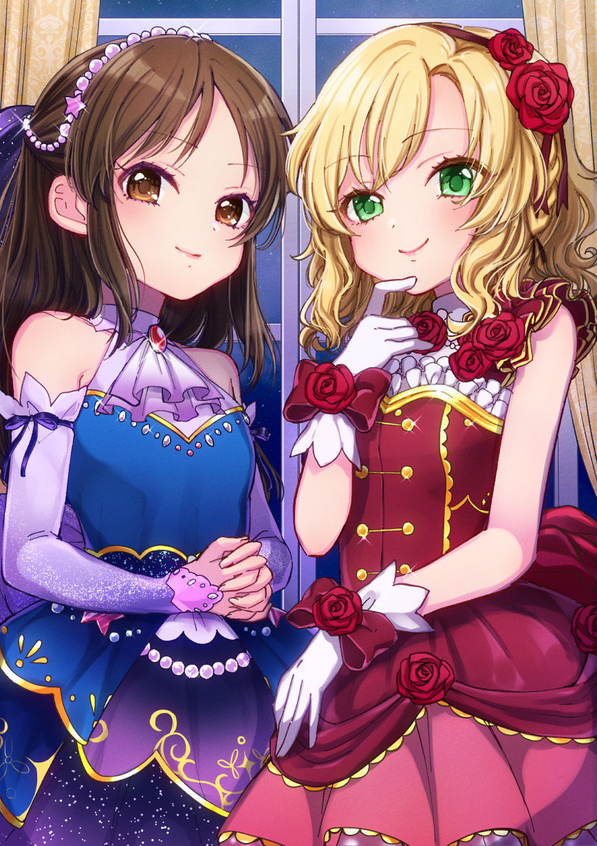 tachibana arisu and sakurai momoka (idolmaster and 1 more) drawn by bintaptyo