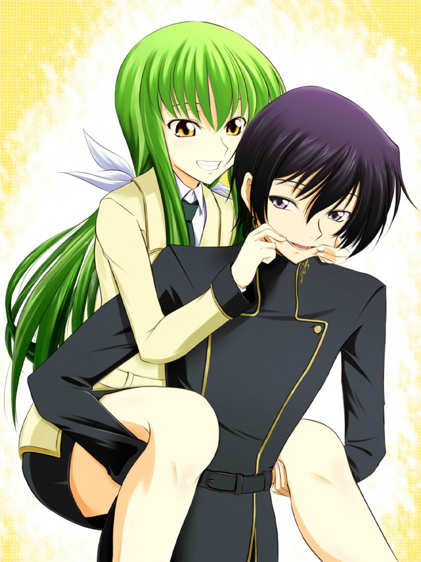 c.c. and lelouch vi britannia (code geass) drawn by tohoho_(hoshinoyami)