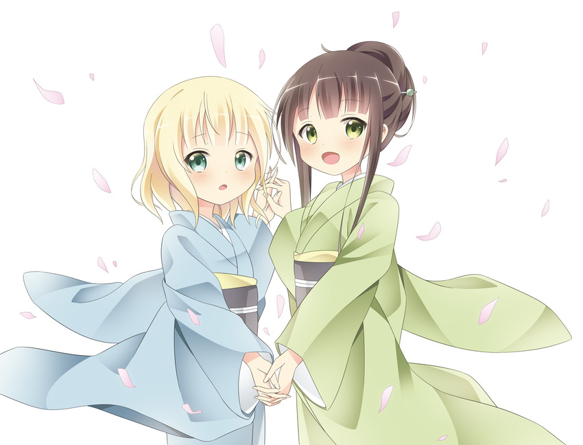 kirima syaro and ujimatsu chiya (gochuumon wa usagi desu ka?) drawn by satsuki_yukimi