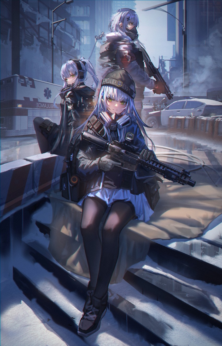 agent 416 and hk416 (girls' frontline and 1 more) drawn by doren