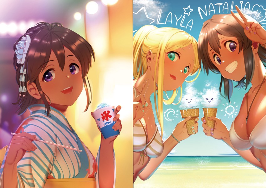 natalia and layla (idolmaster and 1 more) drawn by pettan_p