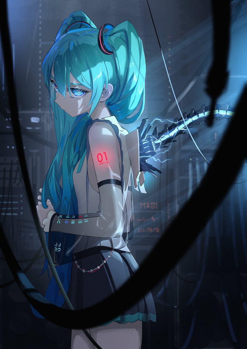 hatsune miku (vocaloid and 1 more) drawn by roitz_(_roitz_)