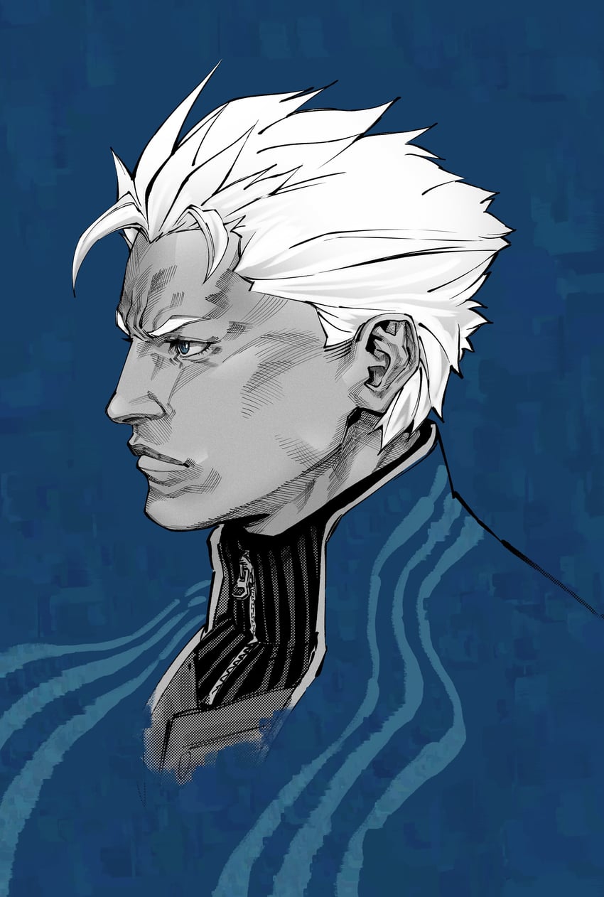 vergil (devil may cry and 1 more) drawn by pxtakart