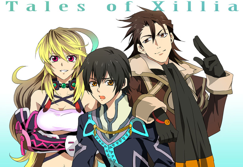 milla maxwell, jude mathis, and alvin (tales of and 1 more) drawn by fujimura_(marina)