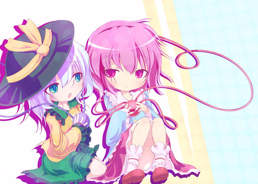 komeiji koishi and komeiji satori (touhou) drawn by komaruri