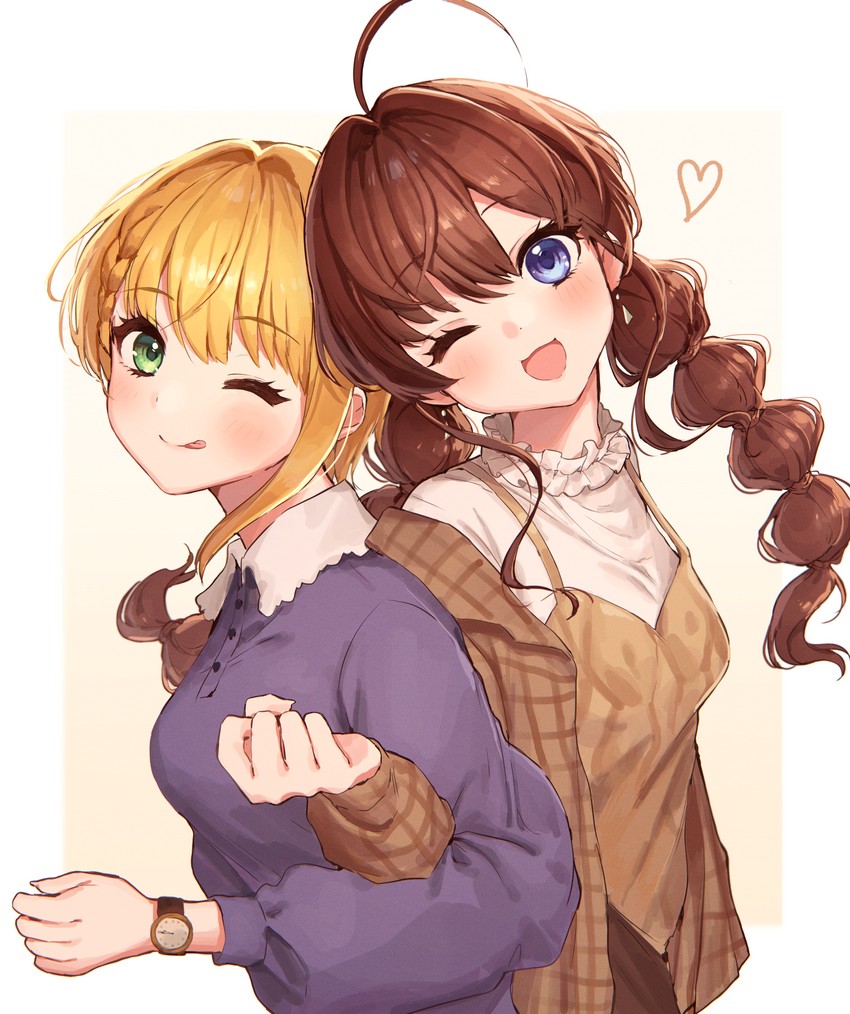 ichinose shiki and miyamoto frederica (idolmaster and 1 more) drawn by kudo_eru