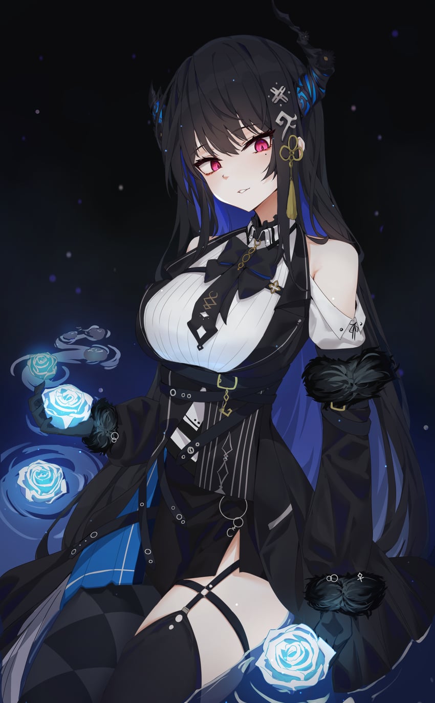 nerissa ravencroft (hololive and 1 more) drawn by ru_yan