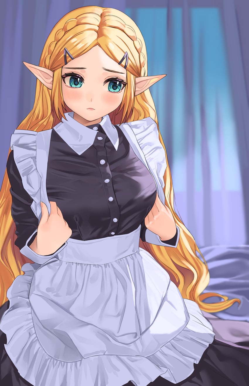 princess zelda (the legend of zelda and 1 more) drawn by elfe_art