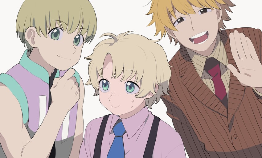 shalnark, pariston hill, and list (hunter x hunter) drawn by kojirou_(kojirou_sousaku)