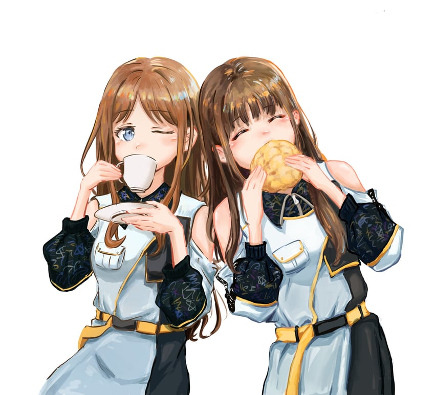 nagasaki soyo and kohinata mika (bang dream! and 1 more) drawn by xiao_huajii