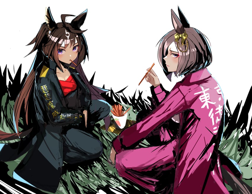air groove and duramente (umamusume and 1 more) drawn by rakasei5050