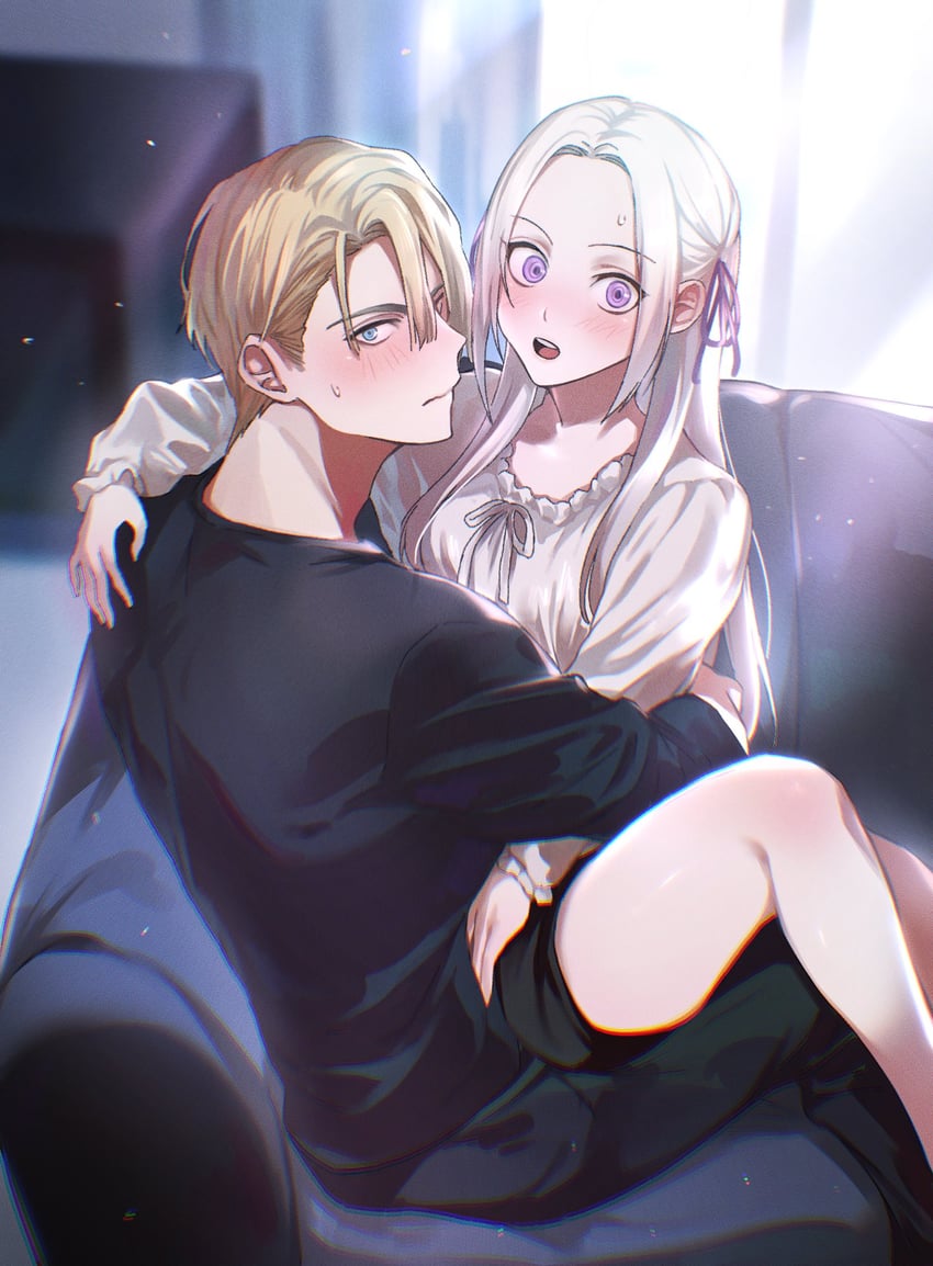 edelgard von hresvelg and dimitri alexandre blaiddyd (fire emblem and 1 more) drawn by soma_otakuu