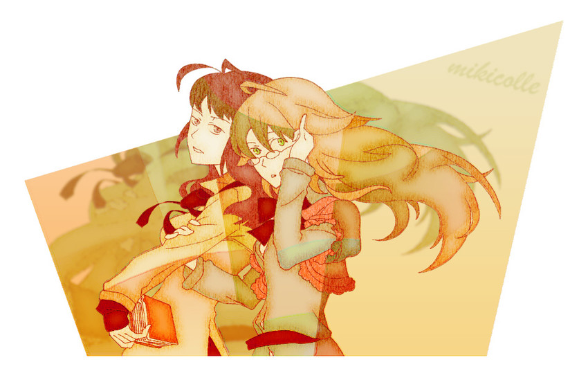 hoshii miki and akizuki ritsuko (idolmaster) drawn by juu_(juuzi)