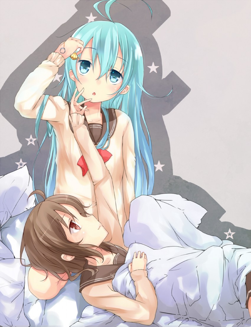 touwa erio and mifune ryuuko (denpa onna to seishun otoko) drawn by haine