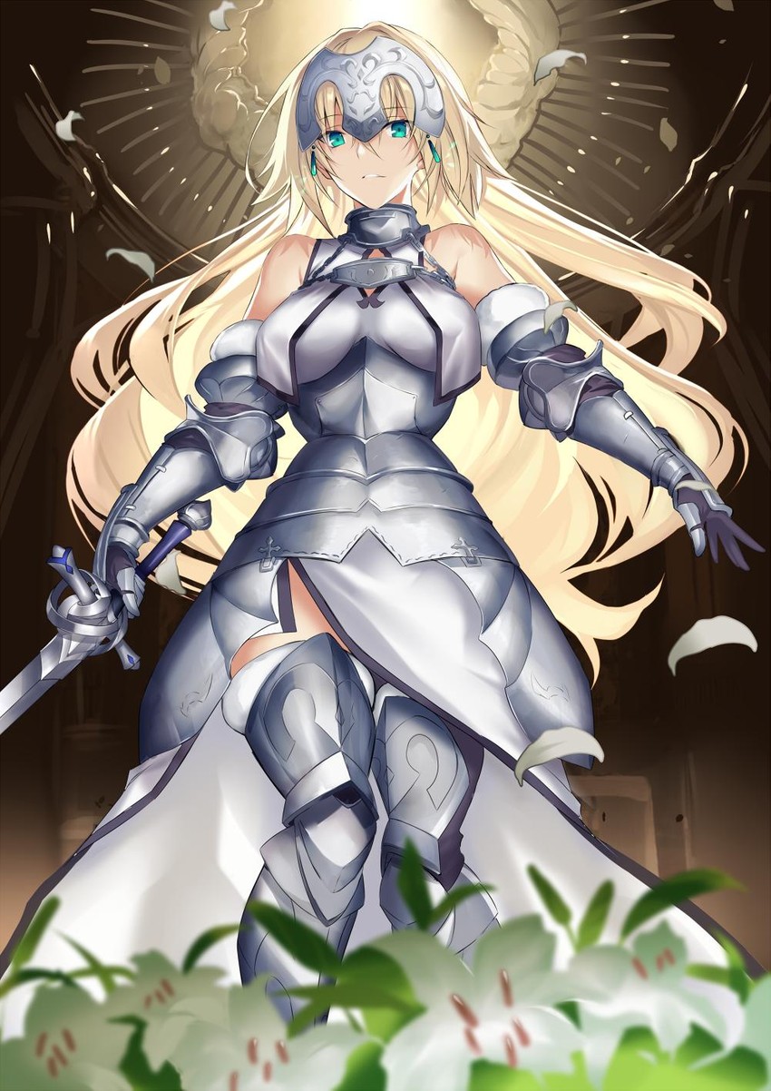 jeanne d'arc (fate and 1 more) drawn by karlwolf
