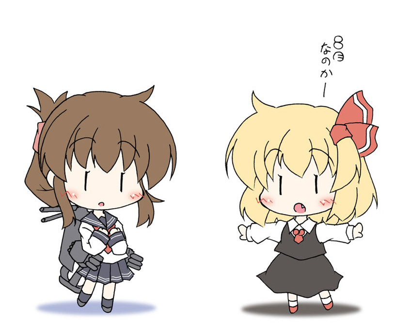 rumia and inazuma (touhou and 1 more) drawn by moegi_yuu