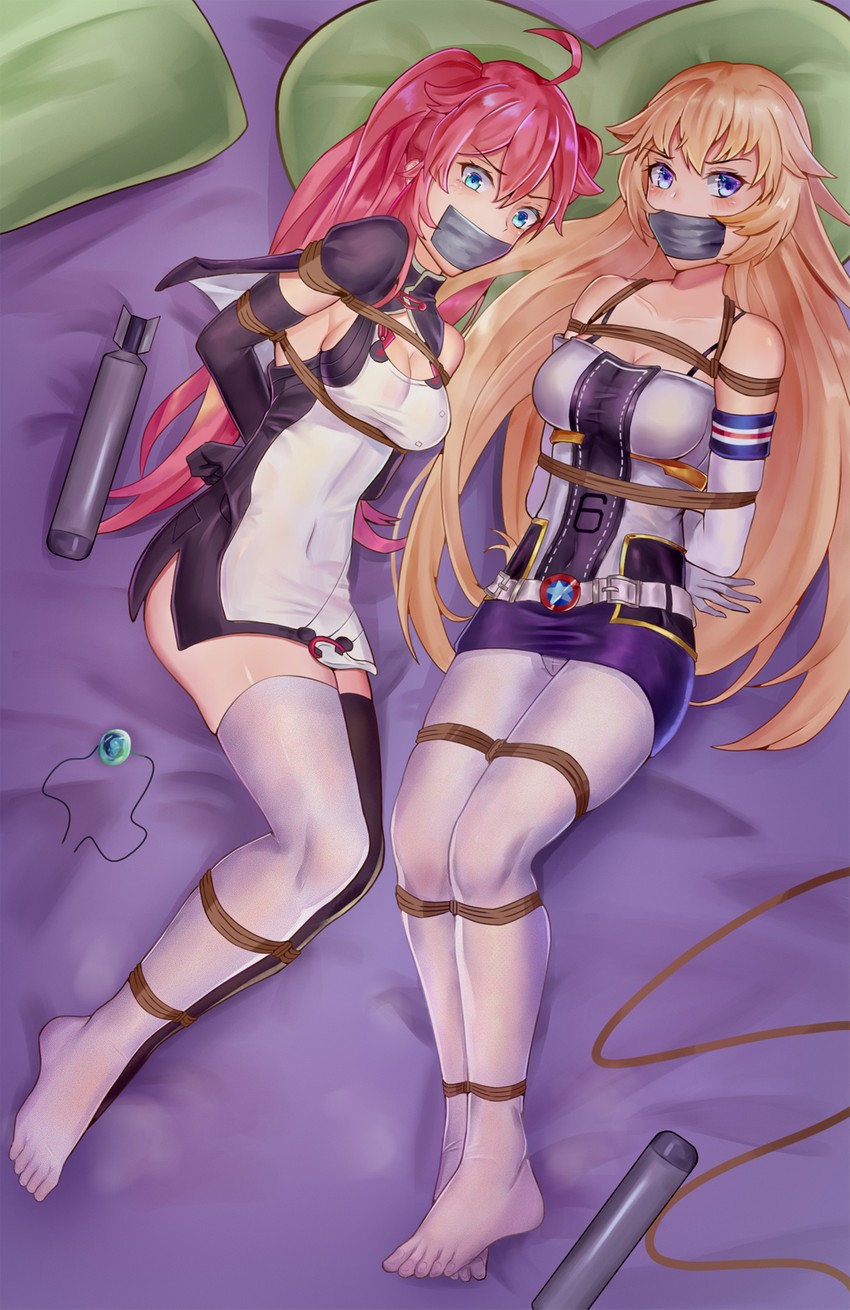 enterprise and taihou (warship girls r) drawn by yuehei_dao