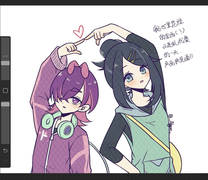 liko and dot (pokemon and 1 more) drawn by alynn610