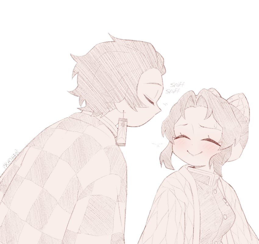 kochou shinobu and kamado tanjirou (kimetsu no yaiba) drawn by user_fhwv8447