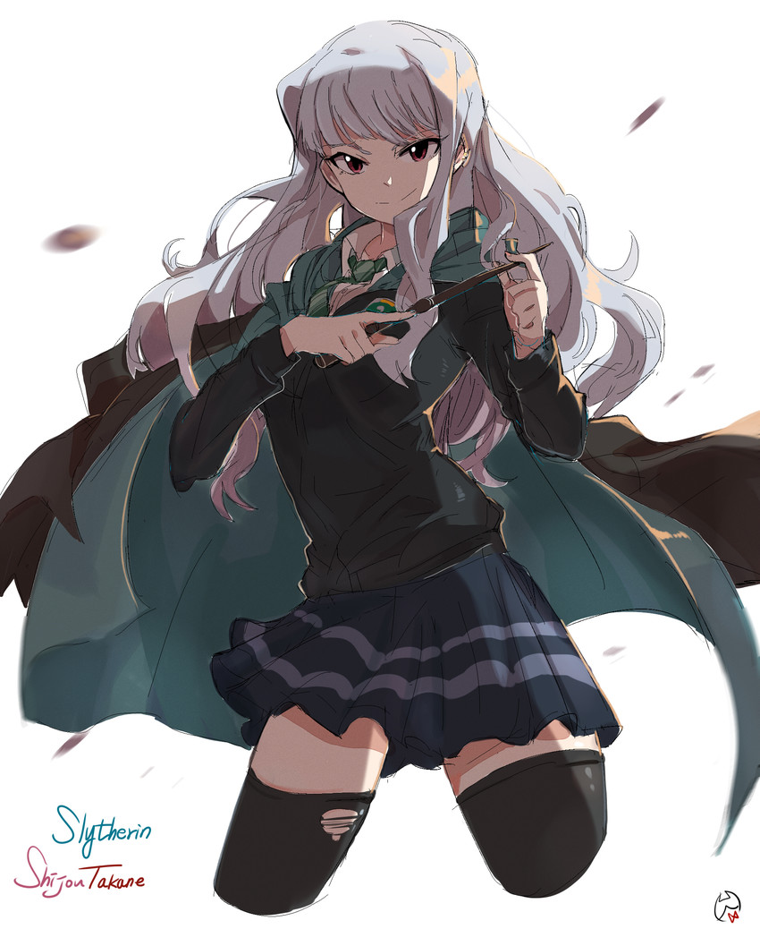 shijou takane (idolmaster and 2 more) drawn by tuxedo_de_cat
