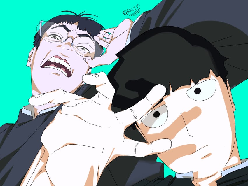 takakura ken and kageyama shigeo (dandadan and 1 more) drawn by mati_tmot