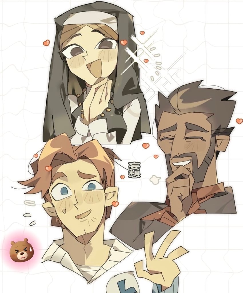 isabel carboni, zaid hakim, and logan bell (disventure camp) drawn by dokusuji_(kw9onou58)
