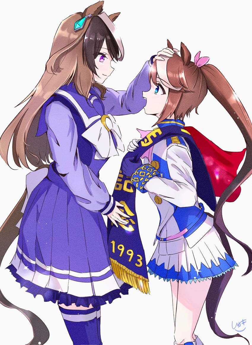 tokai teio and symboli rudolf (umamusume) drawn by naegi_happy