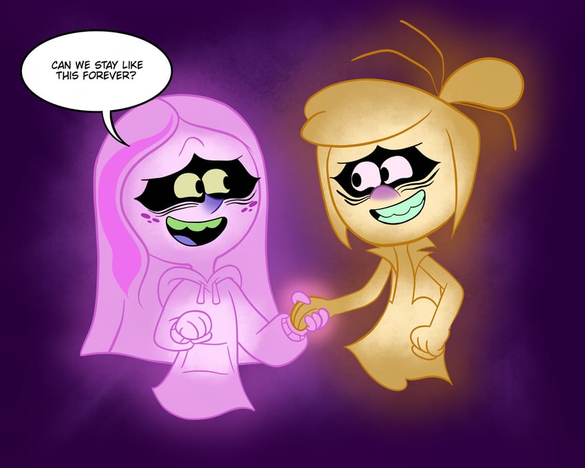andrea davenport and molly mcgee (the ghost and molly mcgee) drawn by joseartcentenoofficial