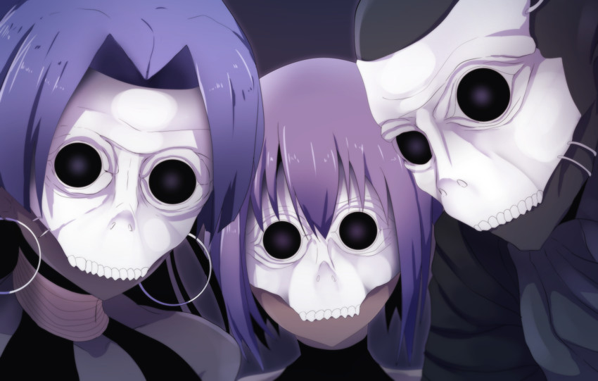 hassan of serenity, assassin, female assassin, and hassan of the cursed arm (fate and 1 more) drawn by wada_kazu