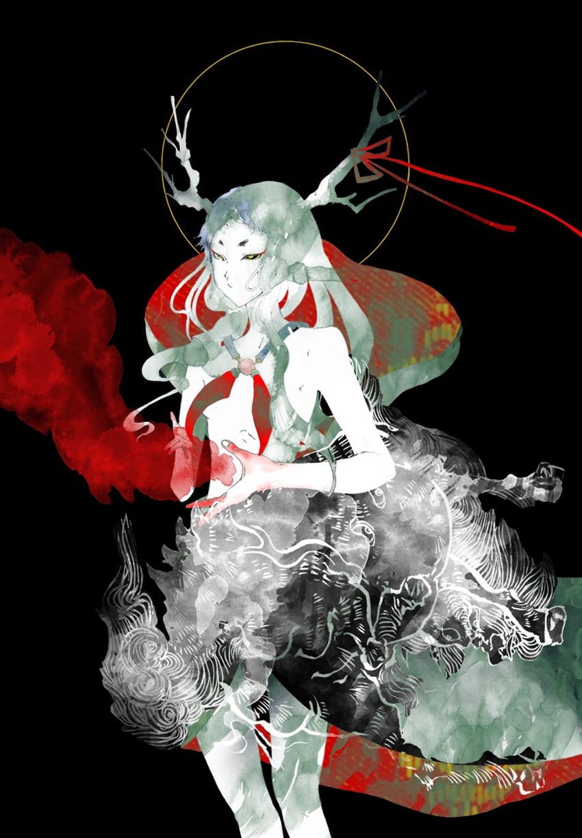 kamishirasawa keine and ex-keine (touhou) drawn by ranko_no_ane